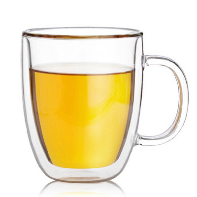 Чаши от високо боросиликатно стъкло Топлоустойчиво прозрачно стъкло Чаша за вода Изолирани чаши за кафе Двойно стъкло за вода Чаша за кафе