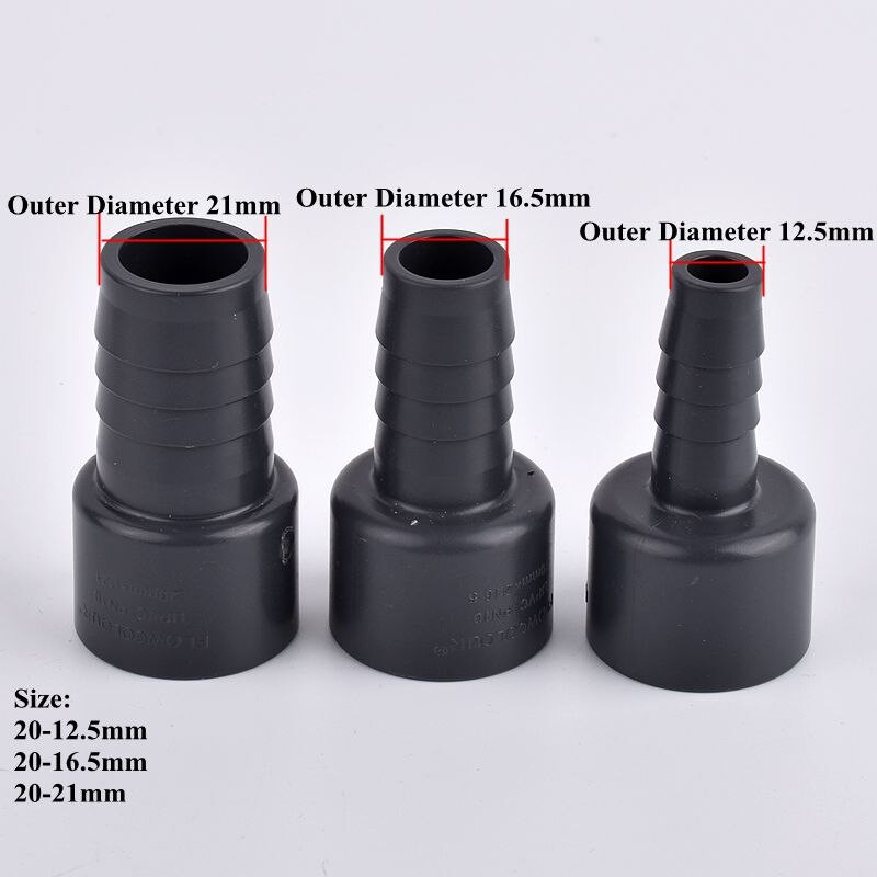OD 12,5-26mm tömlő Pagoda csatlakozó Változtatható átmérőjű Pagoda Akvárium Kerti Öntözés Öntözés PVC 20-25mm Vízcső Adapter
