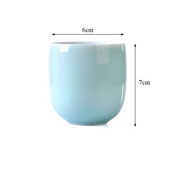 Ιαπωνικό Longquan Celadon Φλιτζάνι Τσαγιού Κουνγκ Φου Σετ τσαγιού Κεραμικό δημιουργικό κύπελλο νερού γραφείου Χειροποίητο πορσελάνινο μπολ τσαγιού Ποτό δώρου