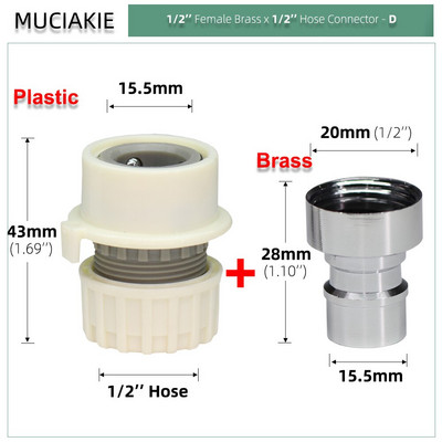 1/2'' 3/4'' x 13 mm 16 mm 1/2'' kerti gyorscsatlakozó mosógép csap tömlő csatlakozó adapter öntözés öntözés illesztés