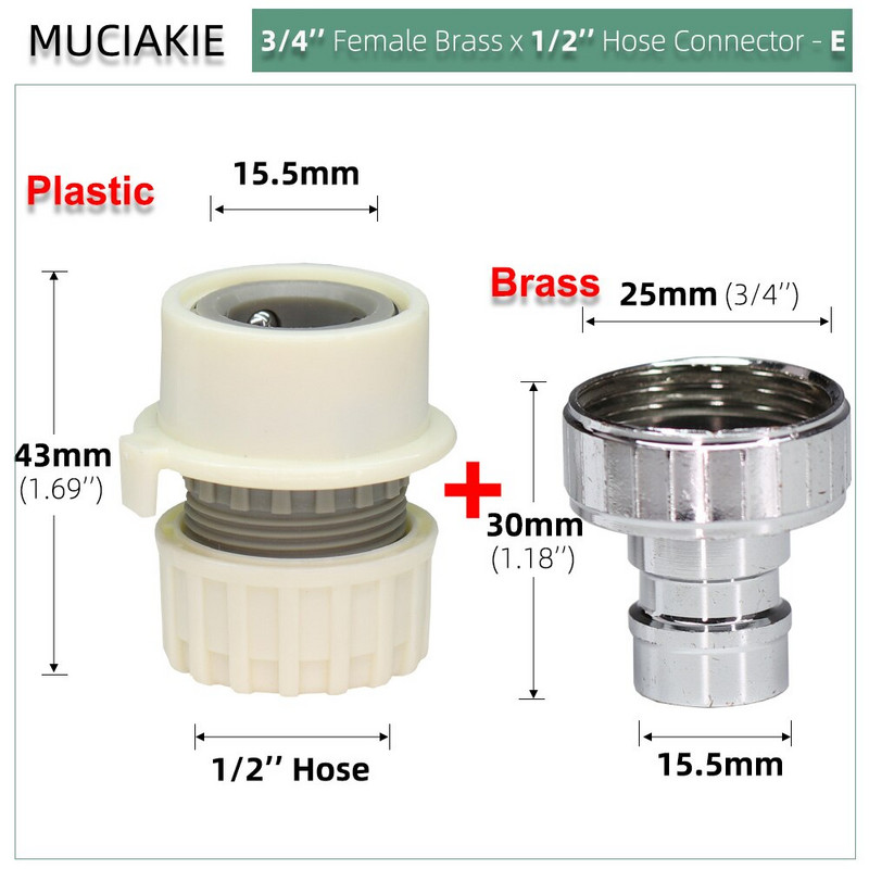 1/2'' 3/4'' x 13 mm 16 mm 1/2'' kerti gyorscsatlakozó mosógép csap tömlő csatlakozó adapter öntözés öntözés illesztés