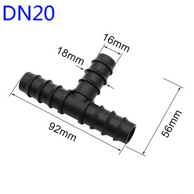 DN16 DN20 Szöges csatlakozások PE csőcsatlakozók Kerti öntöző tömlő adapter Mezőgazdaság Vízcső szerelvények 10 db