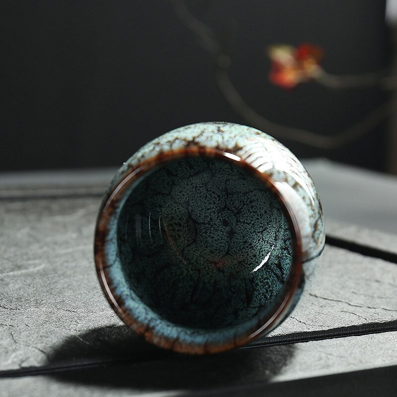 150 ml-es kínai teáscsésze kávésbögre Kreatív kerámia teáscsésze teáskészlet Sütőcsere Kerámia csészék utazási csésze Otthoni teáscsészék