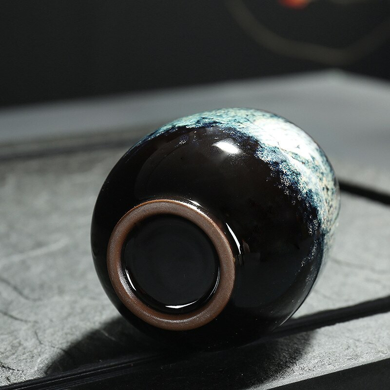 150 ml-es kínai teáscsésze kávésbögre Kreatív kerámia teáscsésze teáskészlet Sütőcsere Kerámia csészék utazási csésze Otthoni teáscsészék