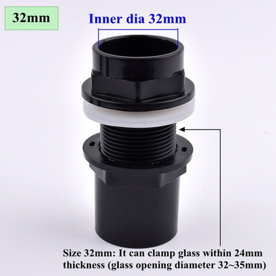2 ~ 10 DB 20 ~ 50 mm PVC cső öntözőszerelvények Akváriumi akvárium csatlakozó otthoni kert barkácsolás túlfolyó menetes víztartály csőcsatlakozó
