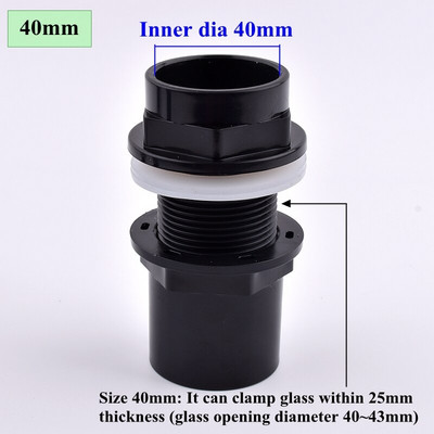 2 ~ 10 DB 20 ~ 50 mm PVC cső öntözőszerelvények Akváriumi akvárium csatlakozó otthoni kert barkácsolás túlfolyó menetes víztartály csőcsatlakozó