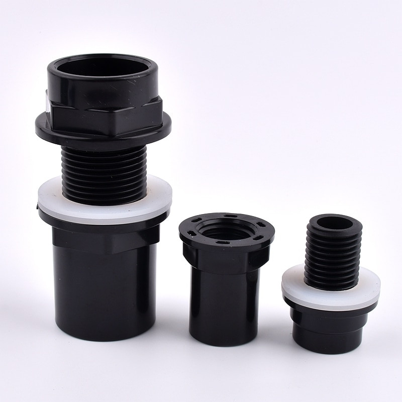 2 ~ 10 DB 20 ~ 50 mm PVC cső öntözőszerelvények Akváriumi akvárium csatlakozó otthoni kert barkácsolás túlfolyó menetes víztartály csőcsatlakozó