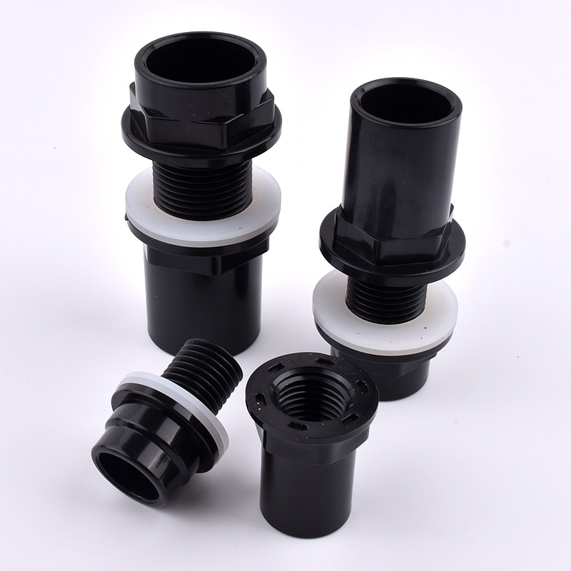 2 ~ 10 DB 20 ~ 50 mm PVC cső öntözőszerelvények Akváriumi akvárium csatlakozó otthoni kert barkácsolás túlfolyó menetes víztartály csőcsatlakozó