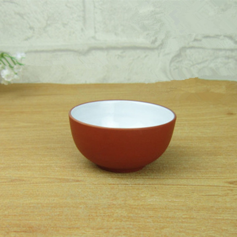 Promóció 6 db Lila agyag csésze szett kerámia teáscsészék 35 ml kínai Kung Fu teáscsészék teáscsészék Kiváló minőségű porcelán gyors szállítás