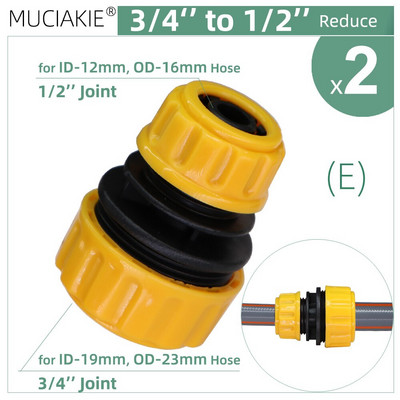 MUCIAKIE kerti tömlő gyorscsatlakozó 1/2'' 3/4'' 1'' 1,2'' Javító csatlakozó adapter öntözés öntözőcsövek csatlakozási csőszerelvény