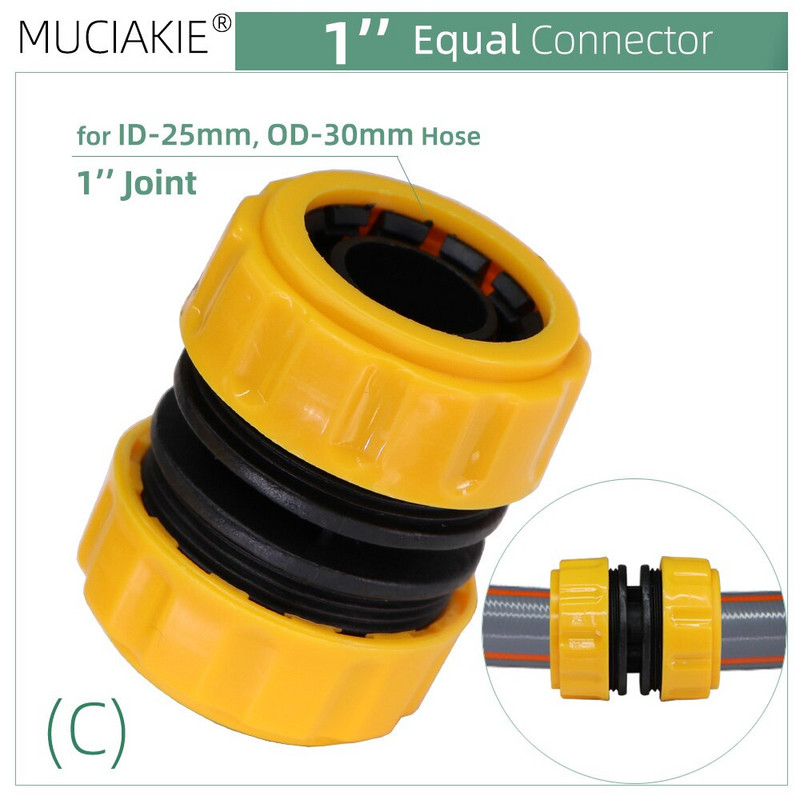 MUCIAKIE kerti tömlő gyorscsatlakozó 1/2'' 3/4'' 1'' 1,2'' Javító csatlakozó adapter öntözés öntözőcsövek csatlakozási csőszerelvény