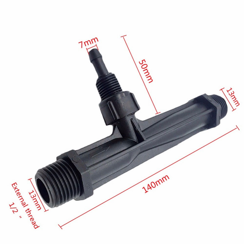 Venturi műtrágya befecskendező szelep 3/4" - 1/2" apa menet Venturi műtrágya rendszer Mezőgazdaság Automatikus műtrágya kibocsátó 1 készlet