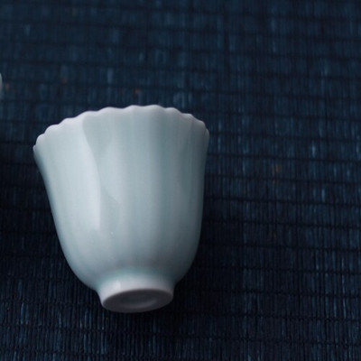 Jingdezhen magas testű napraforgó csésze manuális fehér porcelán minta teáscsésze teáscsésze kínai teáskészlet