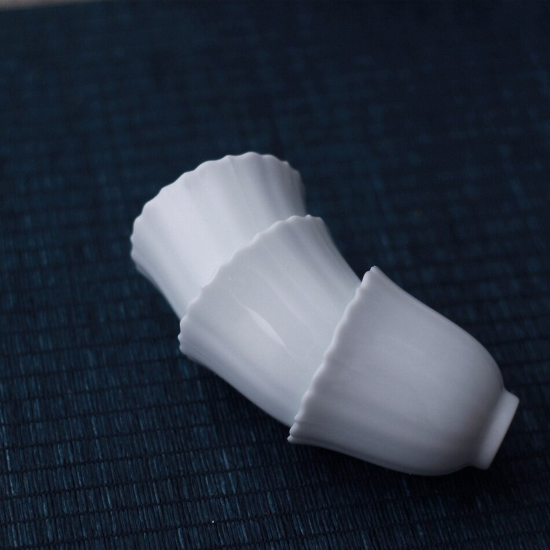 Jingdezhen magas testű napraforgó csésze manuális fehér porcelán minta teáscsésze teáscsésze kínai teáskészlet