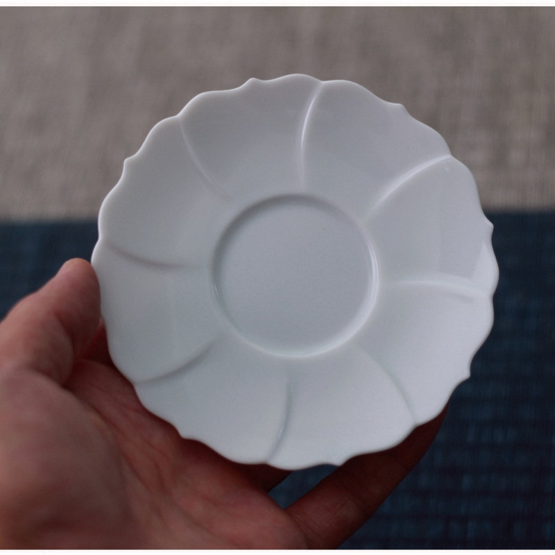 Jingdezhen magas testű napraforgó csésze manuális fehér porcelán minta teáscsésze teáscsésze kínai teáskészlet