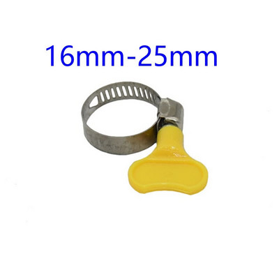 11mm/12mm/16mm/20mm/25mm tömlőrögzítő gyűrű Nyakörv rugalmas Csattal állítható pattintható kerti tömlő fogantyú hullásgátló adapter 5db