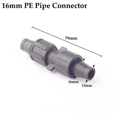 5db 16 mm-es LDPE csőcsatlakozók Mikro öntözőtömlő vízszelep menettel lezárt T-csatlakozó csővég dugó Kerti vízcsatlakozó
