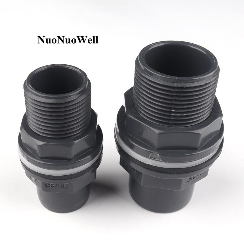 1 db Kiváló minőségű 20-63 mm-es PVC akváriumi akváriumi akvárium csőcsatlakozók Víztartály bemeneti túlfolyó csatlakozók Vízi kisállat medence UPVC barkácseszközök