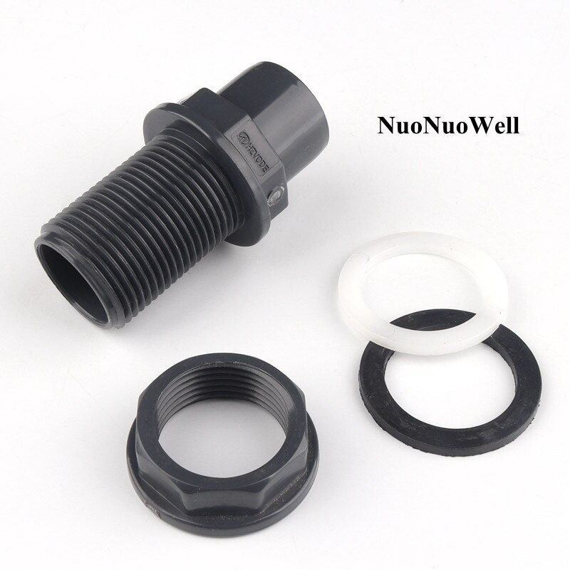 1 db Kiváló minőségű 20-63 mm-es PVC akváriumi akváriumi akvárium csőcsatlakozók Víztartály bemeneti túlfolyó csatlakozók Vízi kisállat medence UPVC barkácseszközök
