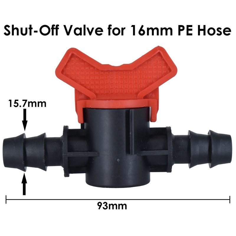 KESLA 6 buc. cuplaj dublu cu barb 16 mm supapă de comutare pentru furtun de tuburi de 1/2 inchi Kit sistem de irigare prin picurare pentru gazon pentru seră