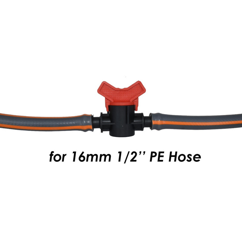 KESLA 6 buc. cuplaj dublu cu barb 16 mm supapă de comutare pentru furtun de tuburi de 1/2 inchi Kit sistem de irigare prin picurare pentru gazon pentru seră