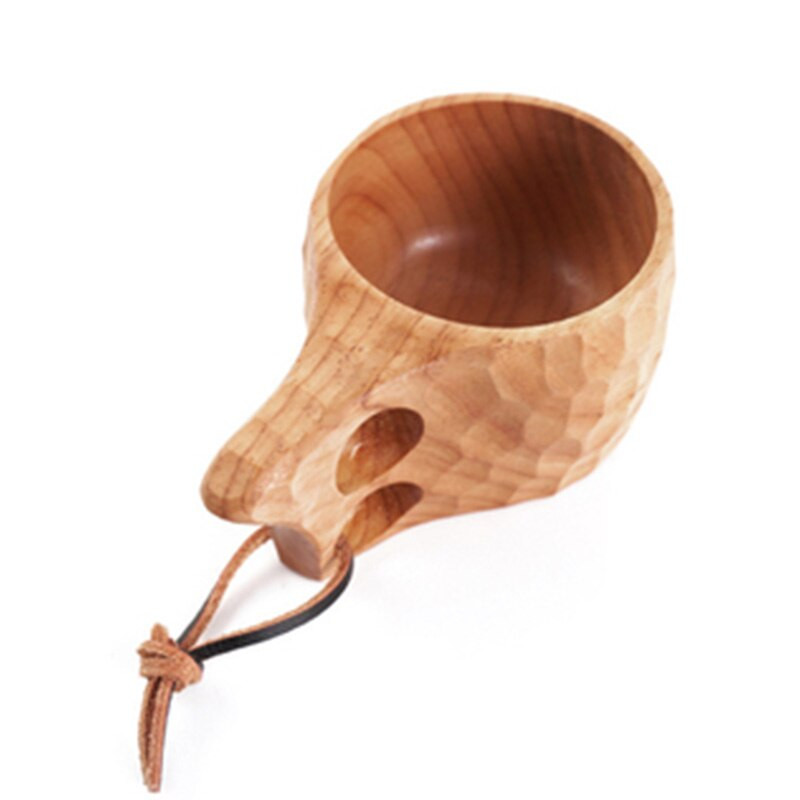 618 Big SaleJujube Wood Scandinavia Wooden Cup Kuksa Kasa Curly Water Cup Juice Tej Tea Kávé ivópohár típus