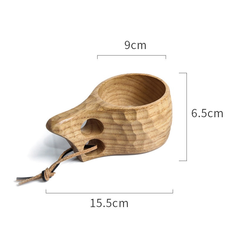 618 Big SaleJujube Wood Scandinavia Wooden Cup Kuksa Kasa Curly Water Cup Juice Tej Tea Kávé ivópohár típus