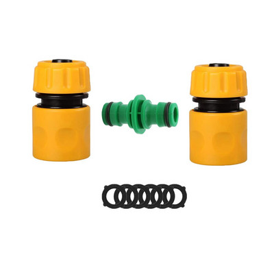 Kit de robinet rapid din plastic pentru furtun de cuplare rapidă de 1/2 inch Conector pentru sistemul de irigare prin picurare pentru tub de grădină.