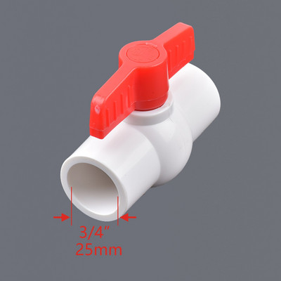 1db 1/2 "~1,5" menet és foglalat típusa szürke PVC golyóscsap Kerti öntözőszerelvények Akváriumi akvárium kapcsoló golyóscsap