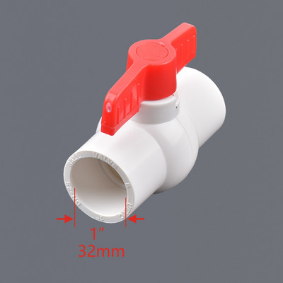 1db 1/2 "~1,5" menet és foglalat típusa szürke PVC golyóscsap Kerti öntözőszerelvények Akváriumi akvárium kapcsoló golyóscsap