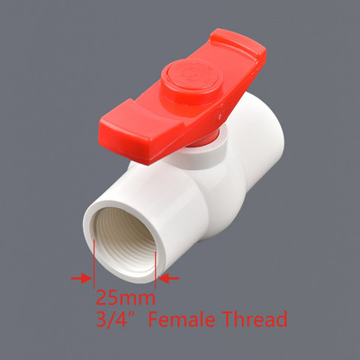 1db 1/2 "~1,5" menet és foglalat típusa szürke PVC golyóscsap Kerti öntözőszerelvények Akváriumi akvárium kapcsoló golyóscsap