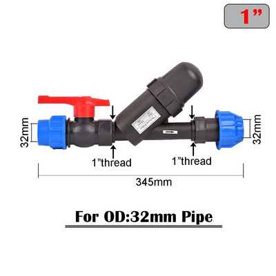 3/4" 1" vyriško sriegio tinklelio vandens filtras 120 akių su vandens slėgio reguliavimo vožtuvu sodo drėkinimo priemaišų sieteliu