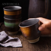 ANTOWALL Japán aláfestett, kézzel festett teáscsésze kerámia teás csésze 150 ml Étterem Háztartási Retro boros kávéscsésze