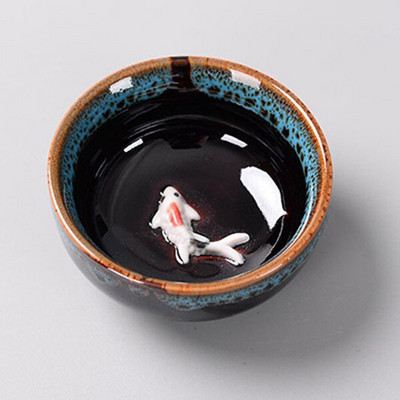 Kerámia hal teáscsésze Pu'er teáscsésze Ruyi Small Fish Creative Kerámia kis teástál