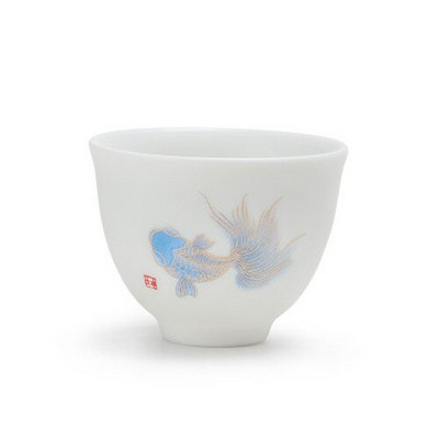 Kerámia hal teáscsésze Pu'er teáscsésze Ruyi Small Fish Creative Kerámia kis teástál