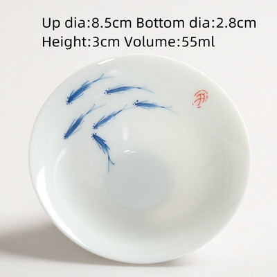 Kerámia hal teáscsésze Pu'er teáscsésze Ruyi Small Fish Creative Kerámia kis teástál