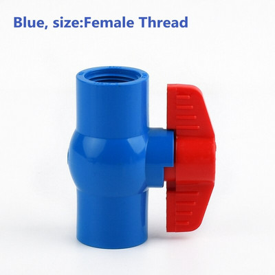 1db 1/2"~4" menetes PVC golyóscsap Kerti öntözőszerelvények U-PVC golyóscsap műanyag javítási csatlakozó csőkapcsoló golyóscsap