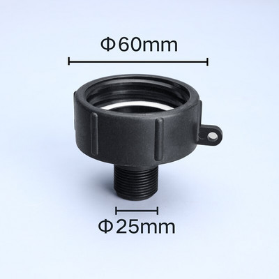 IBC tartályadapter 60 mm - 1/2'' 3/4'' 1'' 2'' finommenetű vízcsőcsatlakozó Kiváló minőségű BSP apa szűkítő szerelvények 1 db