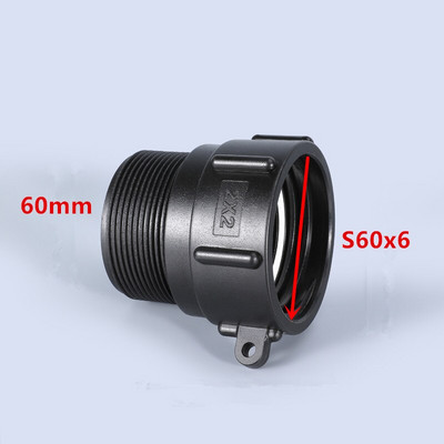 IBC tartályadapter 60 mm - 1/2'' 3/4'' 1'' 2'' finommenetű vízcsőcsatlakozó Kiváló minőségű BSP apa szűkítő szerelvények 1 db