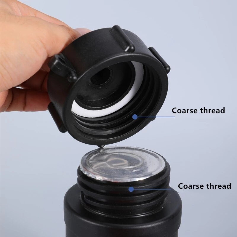 IBC tartályadapter 60 mm - 1/2'' 3/4'' 1'' 2'' finommenetű vízcsőcsatlakozó Kiváló minőségű BSP apa szűkítő szerelvények 1 db