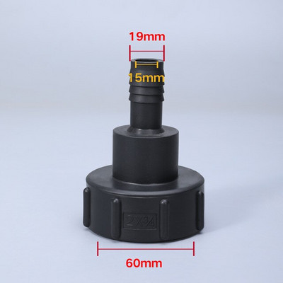 Vastag S60x6 IBC tartály adapter durva menetes szelep szerelvények 1000 literes víztartály kerti tömlő csatlakozó kiváló minőségű
