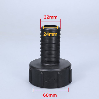 Vastag S60x6 IBC tartály adapter durva menetes szelep szerelvények 1000 literes víztartály kerti tömlő csatlakozó kiváló minőségű