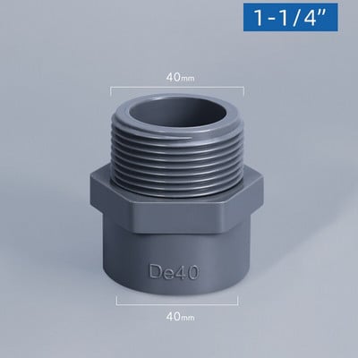 1 KOM PVC priključak za crijevo Priključci za vrtno crijevo Navojni redukcijski spoj za priključke IBC spremnika za ventile