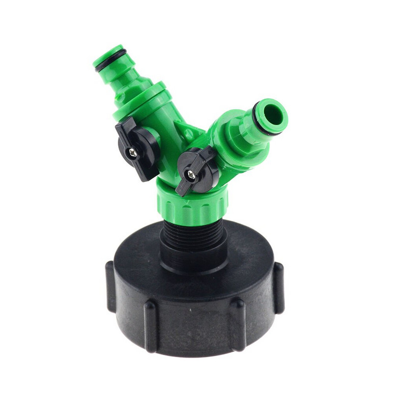 60 mm sriegis su 3/4" sriegiu Y formos greito vožtuvo jungtimi IBC bako adapterio čiaupo jungties pakaitinio vožtuvo jungtis