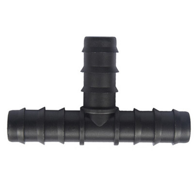 Üvegházhatású PE cső 16 20 25 tee csökkentő póló egyenes könyökdugó öntözőcső szerelvény mikro spray öntözési tartozékok