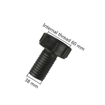 Bemeneti S60 durva belső menetes IBC tartály csatlakozó 3/4" 1" 1,5" 2" apa menet 1/2" 3/4" 1" 1,25" 1,5" 2" csőcsatlakozó kimenet