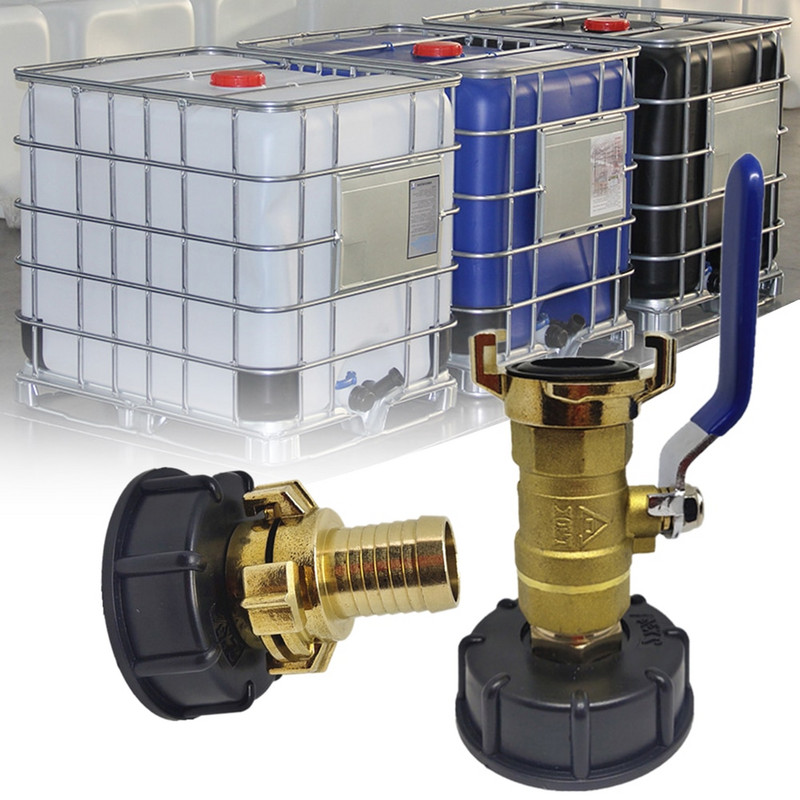 IBC T-hordó csatlakozó S60 X 6 Vastag drót T-hordó Tartozékok Geka Head T-hordó Családi Kerti Vízcsatlakozó