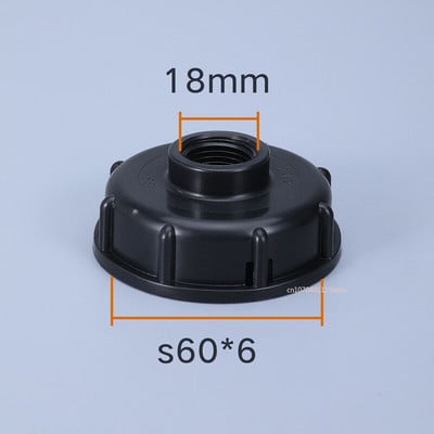 Accesorii pentru îmbinare butoi S60 IBC ton furtun rezervor Conector 1/2'' 3/4'' 1'' 1.25'' 1.5'' 2'' Adaptor de apă Robinet de grădină