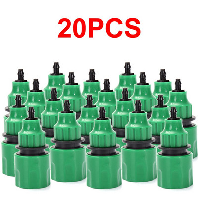 20 vienetų plastikinio vandens vamzdžio greita jungtis 4/7 8/11 mm sodo žarnos jungtis maišytuvo adapteris vamzdis sodo laistymui