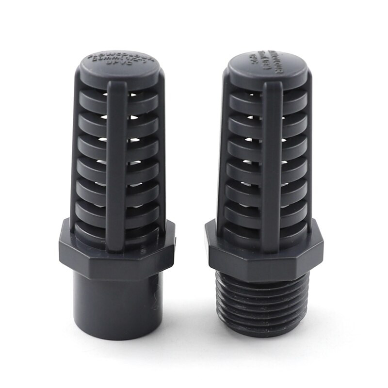 Φίλτρο εισόδου νερού δεξαμενής ψαριών 1/2"~2" Αρσενικό νήμα PVC Σωλήνα διαπερατό καπάκι φίλτρου Διχτυωτό σύνδεσμος Πλαστική αντλία νερού ενυδρείου